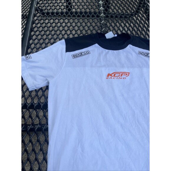 Sparco KCP Racing Logo Men's Black/Red Soft Fabric T-Shirt Size Large - Picture 5 of 13
